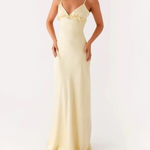 Peppermayo Light Yellow Maxi Dress